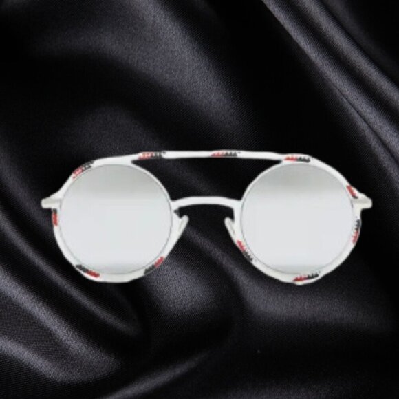 DIOR HOMME Synthesis 43mm Round Sunglasses Red White Black - Picture 2 of 4